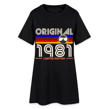 Original 1981 Retro Limited Edition - Robe T-shirt Femme - noir - Devant
