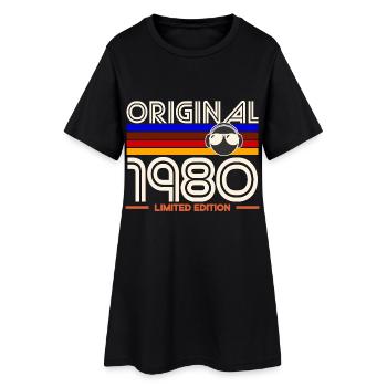 Originale limitierte Ausgabe von 1980 - Frauen T-Shirt-Kleid - Schwarz - Vorne