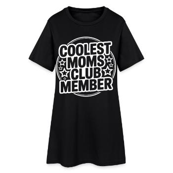Coolste Mama Club Mitglied - Frauen T-Shirt-Kleid - Schwarz - Vorne