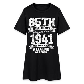 Édition limitée rétro vintage anniversaire 1941 - Robe T-shirt Femme - noir - Devant