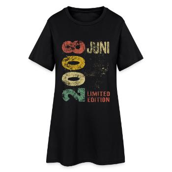 Édition Limitée Vintage Anniversaire de juin 2008 - Robe T-shirt Femme - noir - Devant