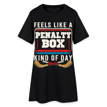 Hockey Liebhaber - Frauen T-Shirt-Kleid - Schwarz - Vorne