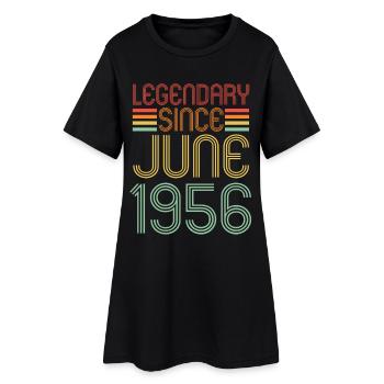 Légendaire depuis juin 1956, anniversaire - Robe T-shirt Femme - noir - Devant