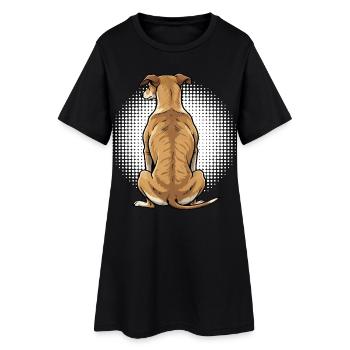 Whippet Greyhound Whippets Greyhound Owner - Women’s T-Shirt Dress - black - Front