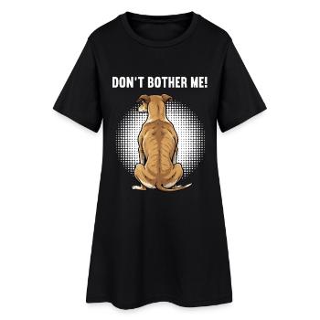 Don't Bother Me Whippet Greyhound Whippet Owner - Women’s T-Shirt Dress - black - Front
