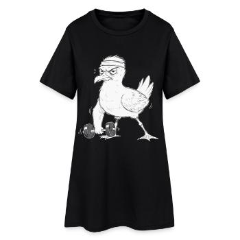 Seagull Fitness Training Dumbbell - Women’s T-Shirt Dress - black - Front