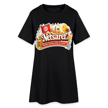 Netsaref – Funny Tunisian Survival Mode Design - Robe T-shirt Femme - noir - Devant