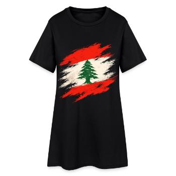 Lebanon Lebanese - Women’s T-Shirt Dress - black - Front