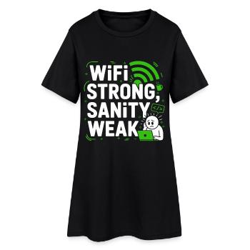 Remote Developer WiFi Strong Software Engineering - Women’s T-Shirt Dress - black - Front