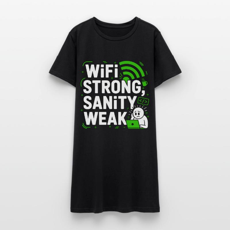 Remote Developer WiFi Strong Software Engineering Women’s T-Shirt Dress