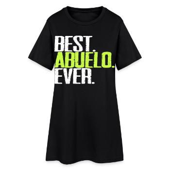 Best Abuelo Ever Opa Spanisch Spruch Retro Vintage - Frauen T-Shirt-Kleid - Schwarz - Vorne