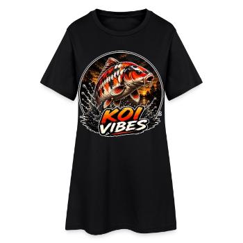 Carpe au coucher de Koi Vibes - Robe T-shirt Femme - noir - Devant