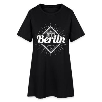 Berlin en Allemagne Souvenir de la porte de Brandebourg - Robe T-shirt Femme - noir - Devant