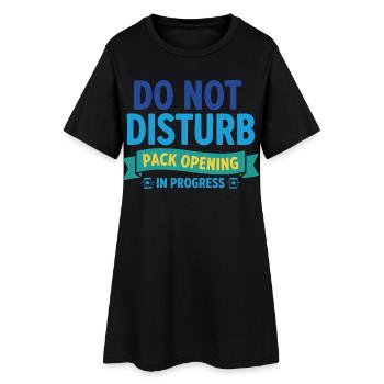 Ne pas interrompre l’ouverture de paquets en cours de trading - Robe T-shirt Femme - noir - Devant