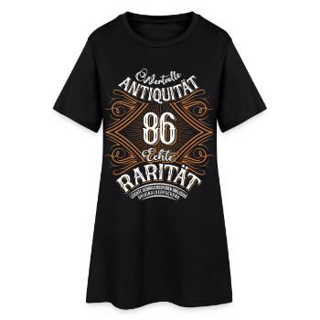 86. Geburtstag Antiquität Rarität - Frauen T-Shirt-Kleid - Schwarz - Vorne