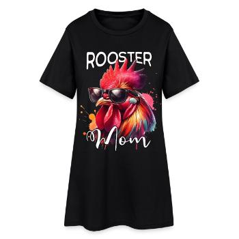 Maman - Robe T-shirt Femme - noir - Devant