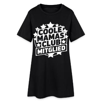 Cooler Mamas Club Mitglied - Frauen T-Shirt-Kleid - Schwarz - Vorne