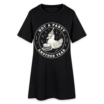 Don't celebrate the seagull's birthday - Women’s T-Shirt Dress - black - Front