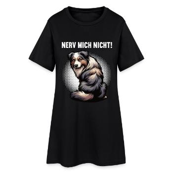 Nerv Mich Nicht Australian Shepherd Aussie Aussies - Frauen T-Shirt-Kleid - Schwarz - Vorne