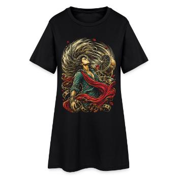 Bollywood - Robe T-shirt Femme - noir - Devant