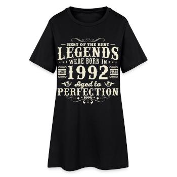 1992 Vintage 1992 Birthday Gift - Women’s T-Shirt Dress - black - Front