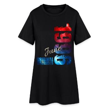 30th Birthday Gift Vintage June Vintage 1996 - Women’s T-Shirt Dress - black - Front