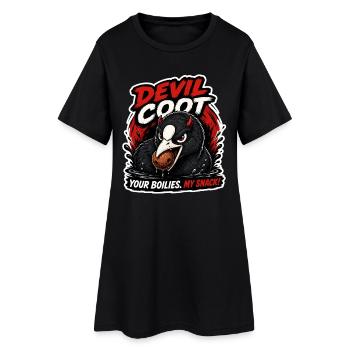 Conception drôle de pêche à la carpe Devil Coud - Robe T-shirt Femme - noir - Devant