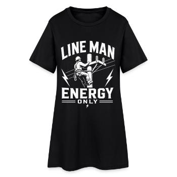 Engineering Engineer Electrician Lineman Design - Women’s T-Shirt Dress - black - Front