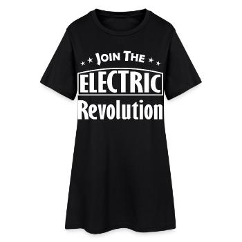 Elektrische Revolution Logo - Frauen T-Shirt-Kleid - Schwarz - Vorne