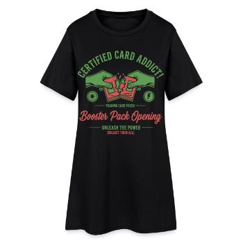 Certified Card Addict Booster Pack Opening Unleash - Women’s T-Shirt Dress - black - Front