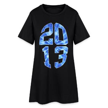 13 ANS 2013 13E ANNIVERSAIRE - Robe T-shirt Femme - noir - Devant