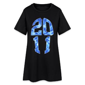 15 ANS 2011 15E ANNIVERSAIRE - Robe T-shirt Femme - noir - Devant