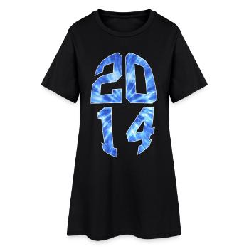 12 YEARS OLD 2014 12TH BIRTHDAY - Women’s T-Shirt Dress - black - Front