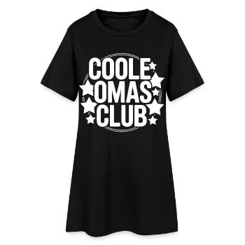 Coole Omas Club - Frauen T-Shirt-Kleid - Schwarz - Vorne