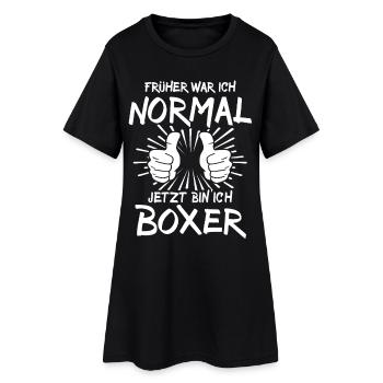 Boxer - Frauen T-Shirt-Kleid - Schwarz - Vorne
