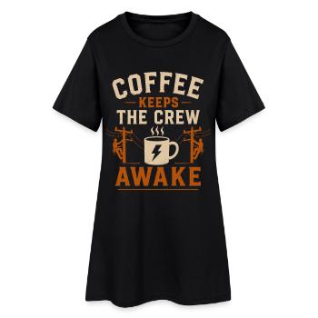 Technologie d’électricien Coffee Energy - Robe T-shirt Femme - noir - Devant