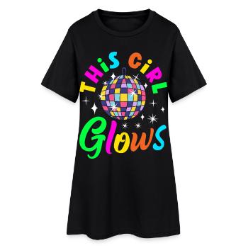 Retro Back to the 80s Vintage Design - Women’s T-Shirt Dress - black - Front