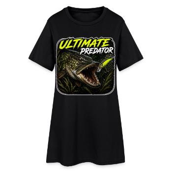 Ultimate Predator Pike Fishing Design - Women’s T-Shirt Dress - black - Front
