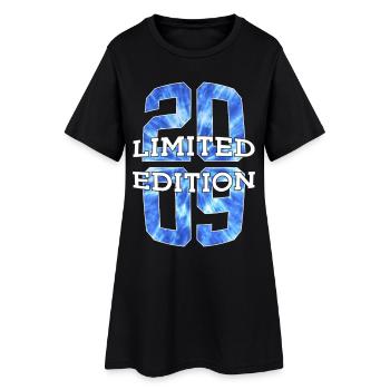 ÉDITION LIMITÉE 2009 17 ANS 17E ANNIVERSAIRE - Robe T-shirt Femme - noir - Devant
