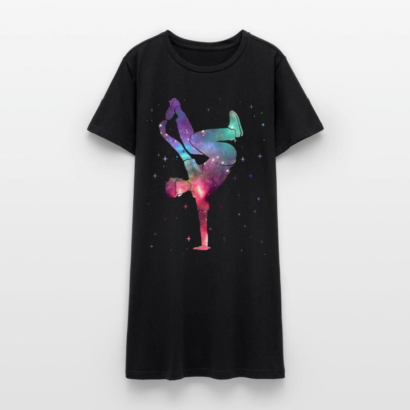 Breakdance Breakdancer Breakdance Breakdance Spatial Robe T-shirt Femme