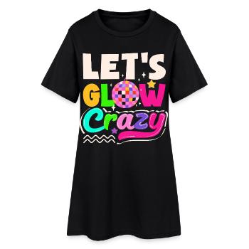 Retro Back to the 80s Vintage Design - Women’s T-Shirt Dress - black - Front