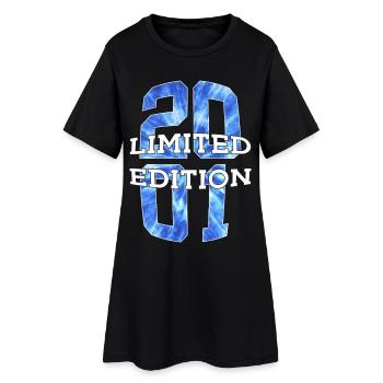 LIMITED EDITION 2001 25 YEARS 25TH BIRTHDAY - Women’s T-Shirt Dress - black - Front