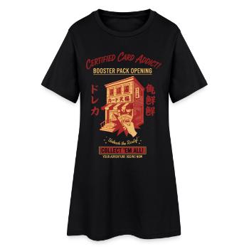 Certified Card Addict Booster Pack Opening Collect - Women’s T-Shirt Dress - black - Front
