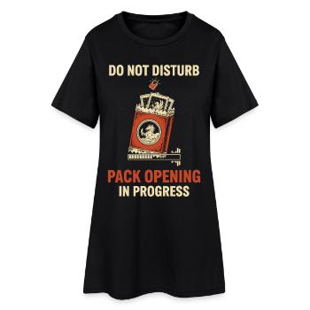 Ne pas interrompre l’ouverture de paquets en cours de trading - Robe T-shirt Femme - noir - Devant