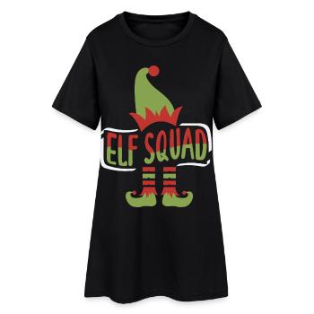 Drôle de t-shirt de Noël cadeau de Noël - Robe T-shirt Femme - noir - Devant