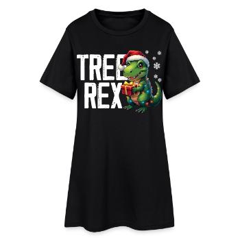 Drôle de t-shirt de Noël cadeau de Noël - Robe T-shirt Femme - noir - Devant