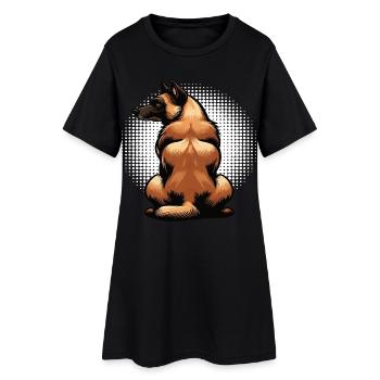 Berger Belge Malinois Propriétaire Malinois - Robe T-shirt Femme - noir - Devant