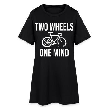 Deux roues, un seul esprit - Robe T-shirt Femme - noir - Devant