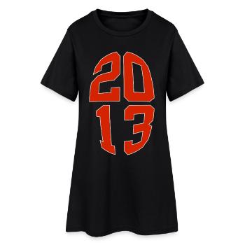 13 ANS 2013 13E ANNIVERSAIRE - Robe T-shirt Femme - noir - Devant