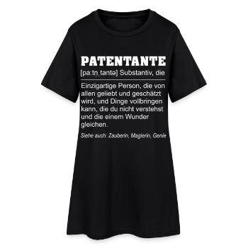 Lustige Definition Patentante Geschenk - Frauen T-Shirt-Kleid - Schwarz - Vorne